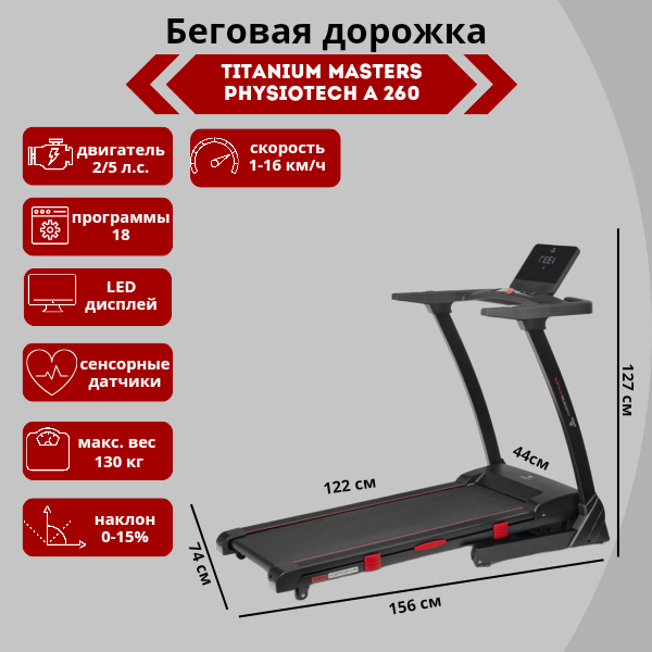 Беговая дорожка Titanium Masters Physiotech A260