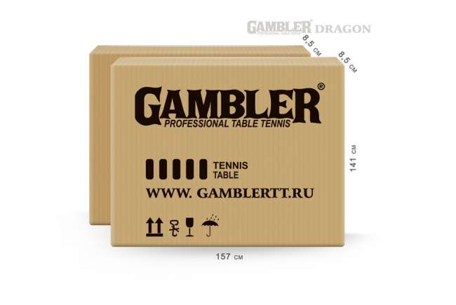 Теннисный стол GAMBLER DRAGON BLUE