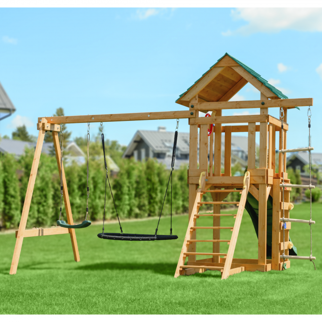 Детский игровой комплекс UNIX Kids (6 in 1) Dark Green Детский игровой комплекс UNIX Kids (6 in 1) Dark Green