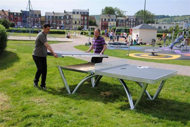 Теннисный стол Cornilleau PARK всепогодный антивандальный серый