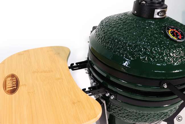 Керамический гриль-барбекю Start Grill 16 дюймов (зеленый) (39,8 см)