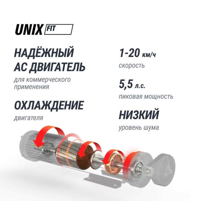 Беговая дорожка UNIX Fit MX-990 AC (LED)