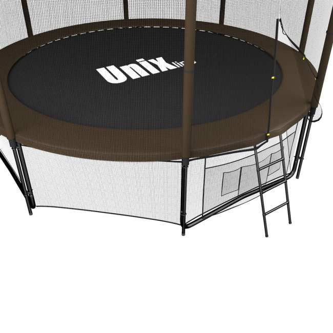 Батут с сеткой UNIX line 10 ft Black / Brown (outside) Батут с сеткой UNIX line 10 ft Black / Brown (outside)