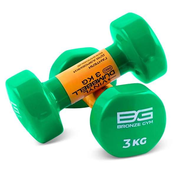 Гантели BRONZE GYM 3 кг пара Гантели BRONZE GYM 3 кг пара