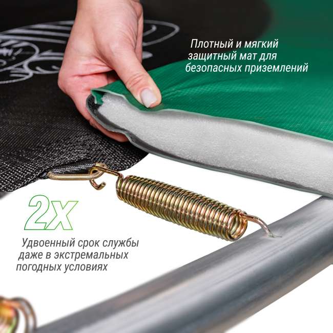 Батут UNIX line SUPREME GAME 14 ft Blue