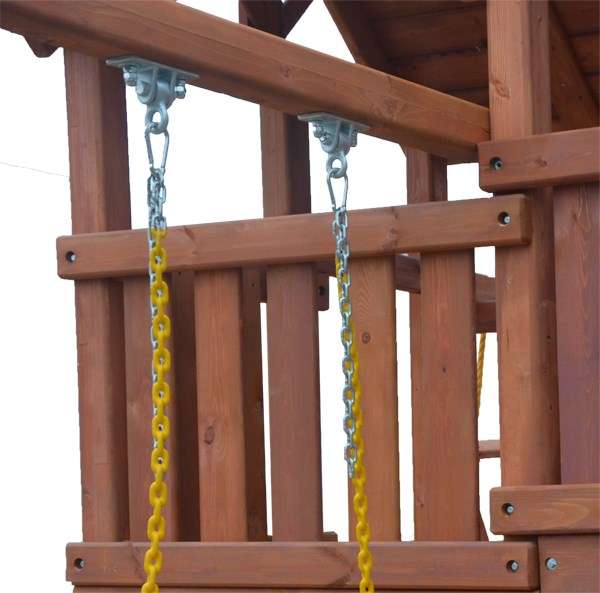 Игровая площадка PlayGarden SkyFort II стандарт со спиральной горкой и рукоходом