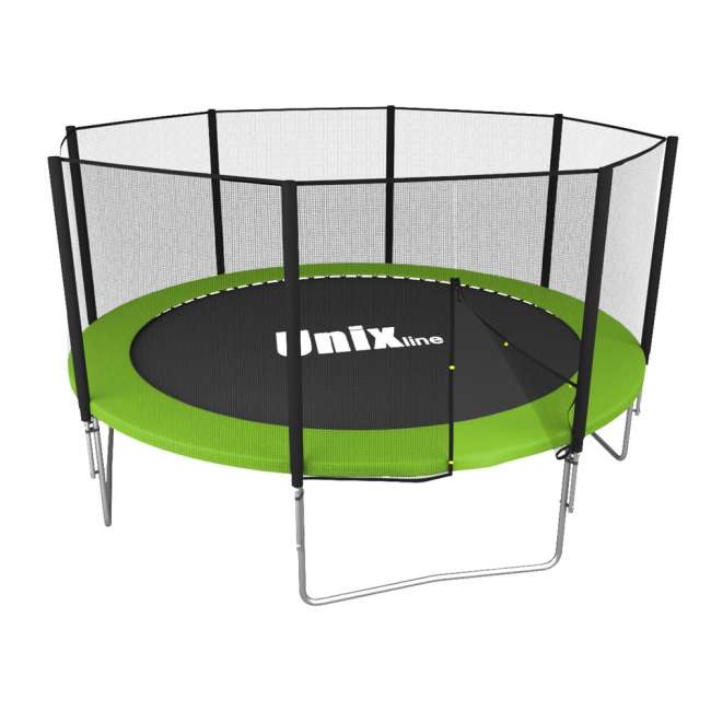 Батут с сеткой UNIX line Simple 12 ft Green outside