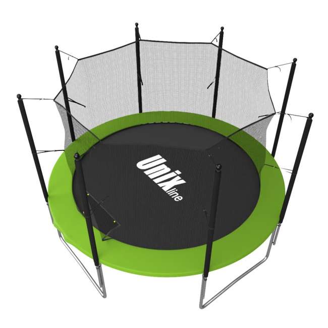 Батут с сеткой UNIX line Simple 6 ft Green inside