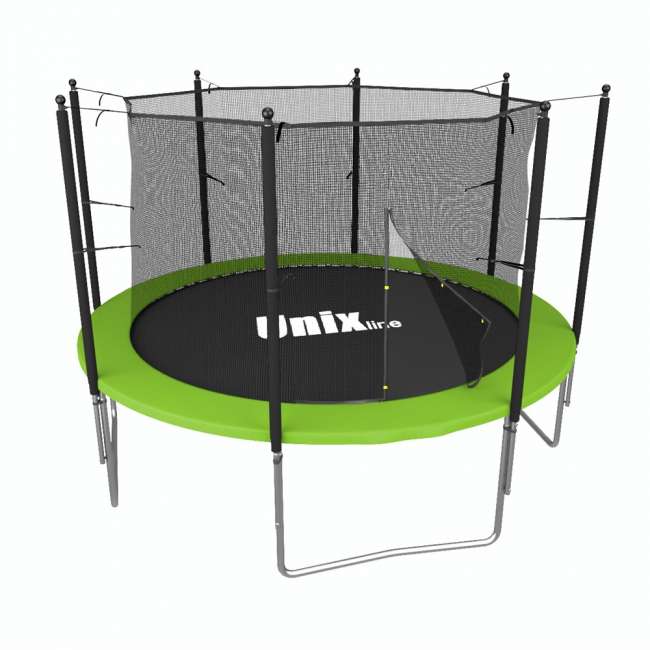 Батут с сеткой UNIX line Simple 8 ft Green inside