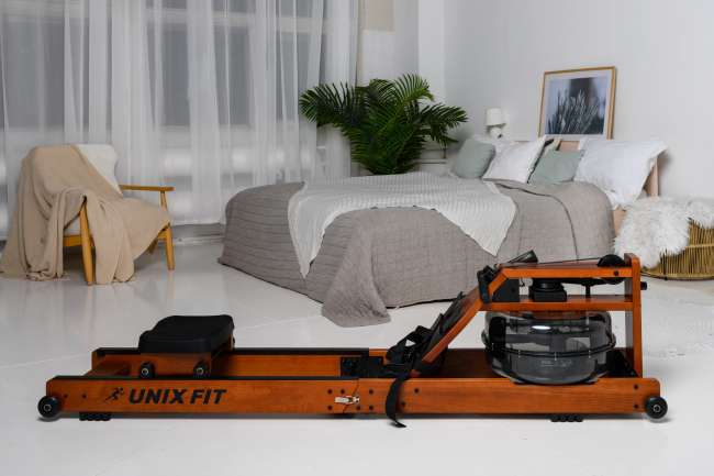 Гребной тренажер UnixFit Wood Rower Dark