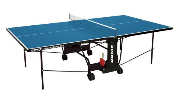 Всепогодный теннисный стол Donic Outdoor Roller 600 синий