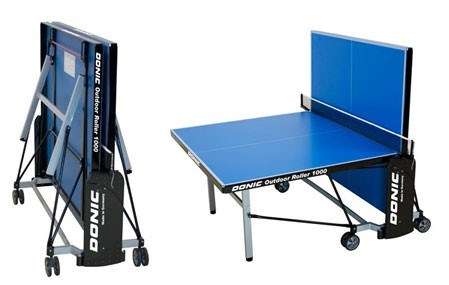 Всепогодный теннисный стол Donic Outdoor Roller 1000 синий
