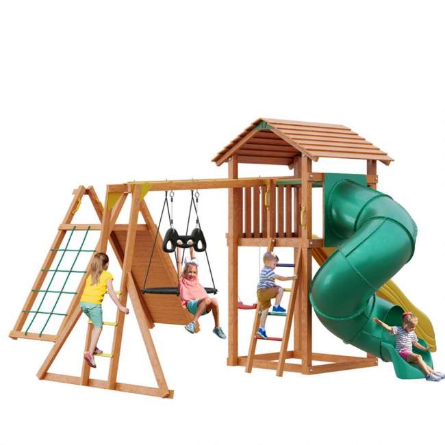 Деревянная детская площадка Jungle Cottage JC12