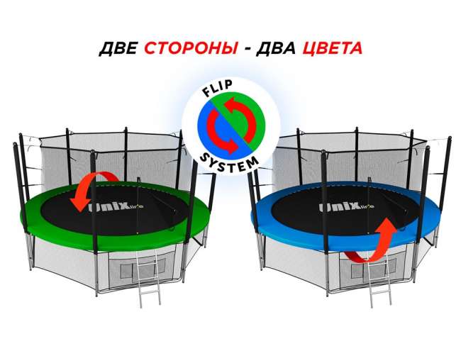 Батут с сеткой UNIX line 14 ft Classic inside