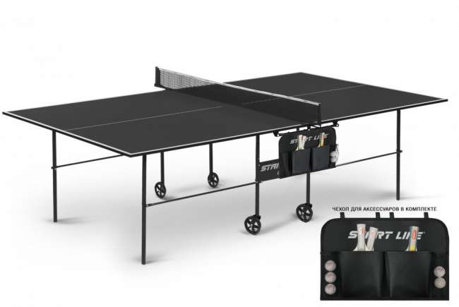 Теннисный стол Start Line Olympic Black с сеткой Теннисный стол Start Line Olympic Black с сеткой