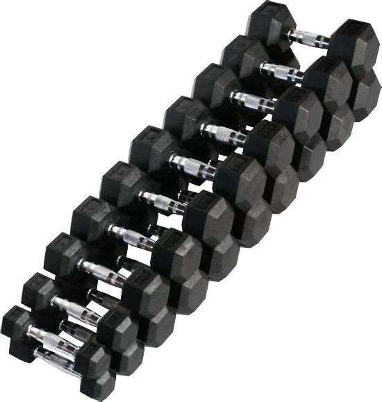 Гантельный ряд гексагональный от 1 до 10 кг VictoryFit VF-SET110