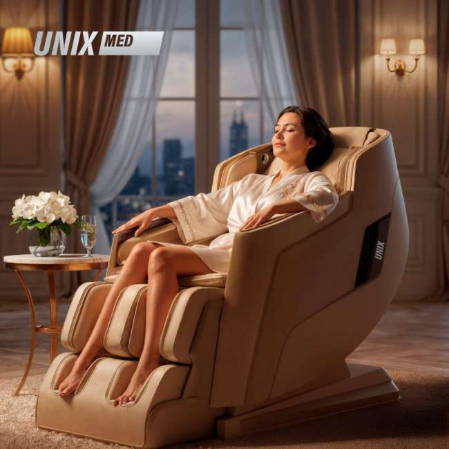Массажное кресло UNIX Med Afelia Beige