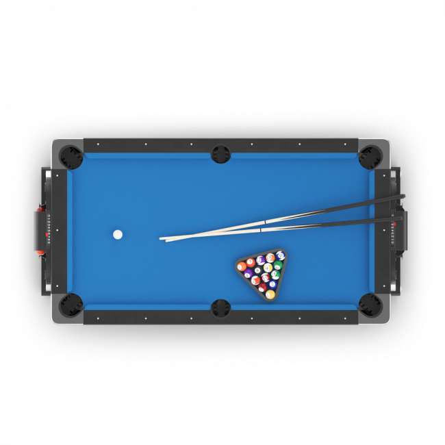 Игровой стол трансформер UNIX Line 4 в 1 (204х112 cм) Black