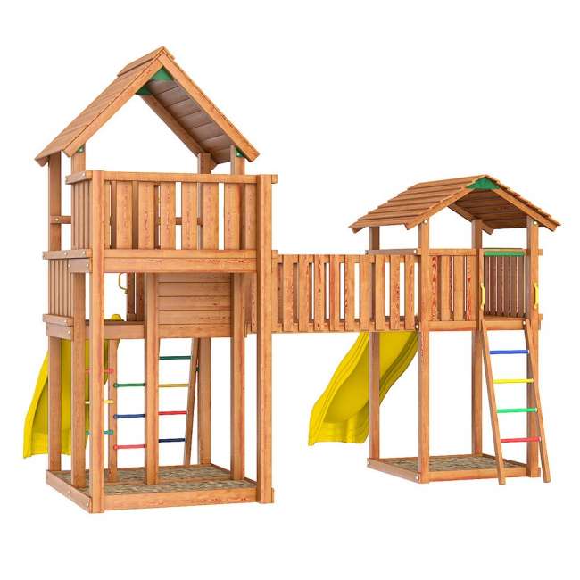 Деревянный игровой городок Jungle Palace Делюкс JВ6