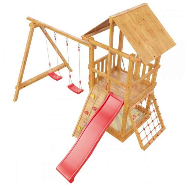 Детская игровая площадка Сибирика с сеткой