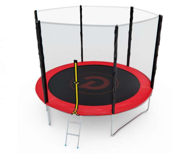 Батут с сеткой DFC PELPO 10ft с лестницей RED