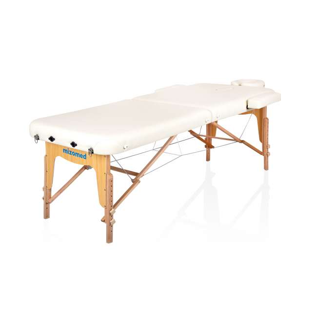 Массажный стол складной Mizomed Premium Pro 2 XL (80см) кремовый