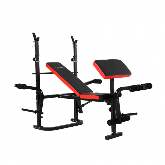  Скамья силовая со стойками UNIX Fit BENCH 120P складная