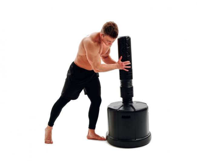 Водоналивной манекен DFC Boxing Punching Man-Medium TLS-BB (черный) без регулировки Водоналивной манекен DFC Boxing Punching Man-Medium TLS-BB (черный) без регулировки