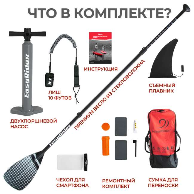 SUP-борд Hiken Water Blue Monstera 11.6