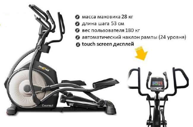 Эллиптический тренажер Proxima Counsul PREL-520 Эллиптический тренажер Proxima Counsul PREL-520