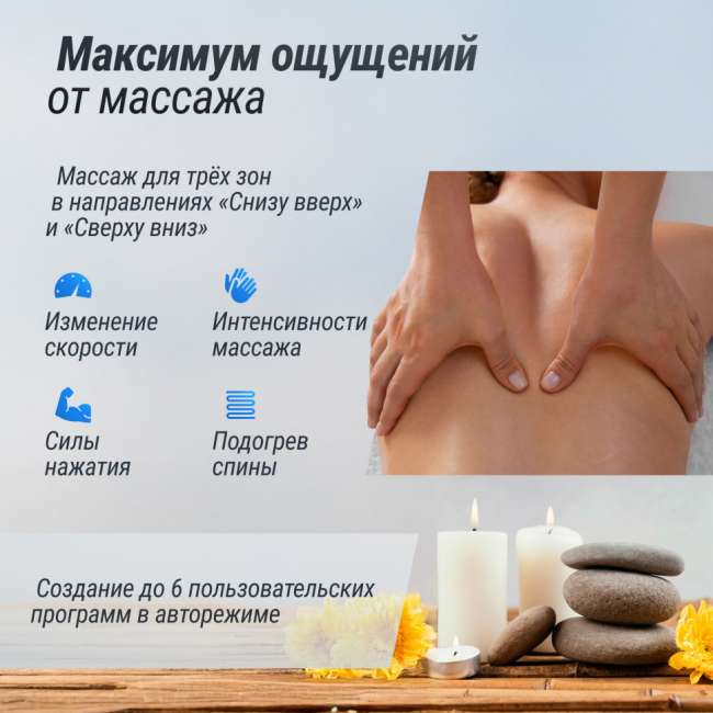 Массажное кресло UNIX Med Aura White Массажное кресло UNIX Med Aura White