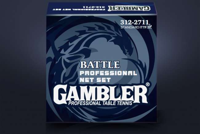 Профессиональная сетка с регулировкой натяжения и высоты Gambler BATTLE
